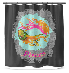 Pisces Shower Curtain | Zodiac Series 11 - Beyond T-shirts