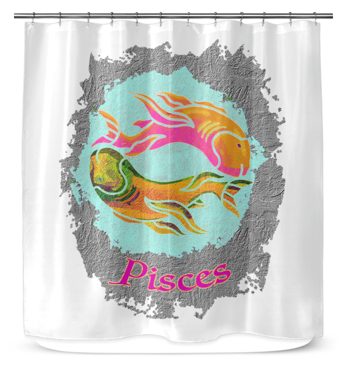 Pisces Shower Curtain | Zodiac Series 11 - Beyond T-shirts