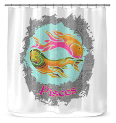 Pisces Shower Curtain | Zodiac Series 11 - Beyond T-shirts