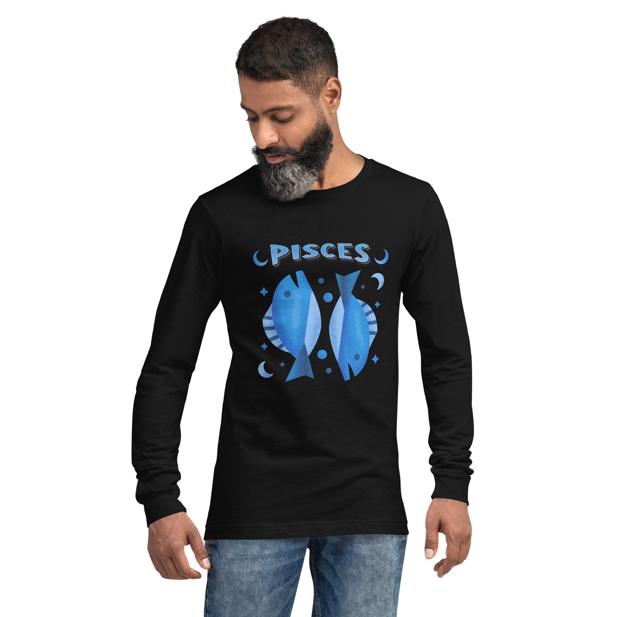 Pisces Unisex Long Sleeve Tee | Zodiac Series 2 - Beyond T-shirts