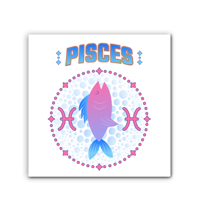 Pisces Wrapped Canvas | Zodiac series 1 - Beyond T-shirts