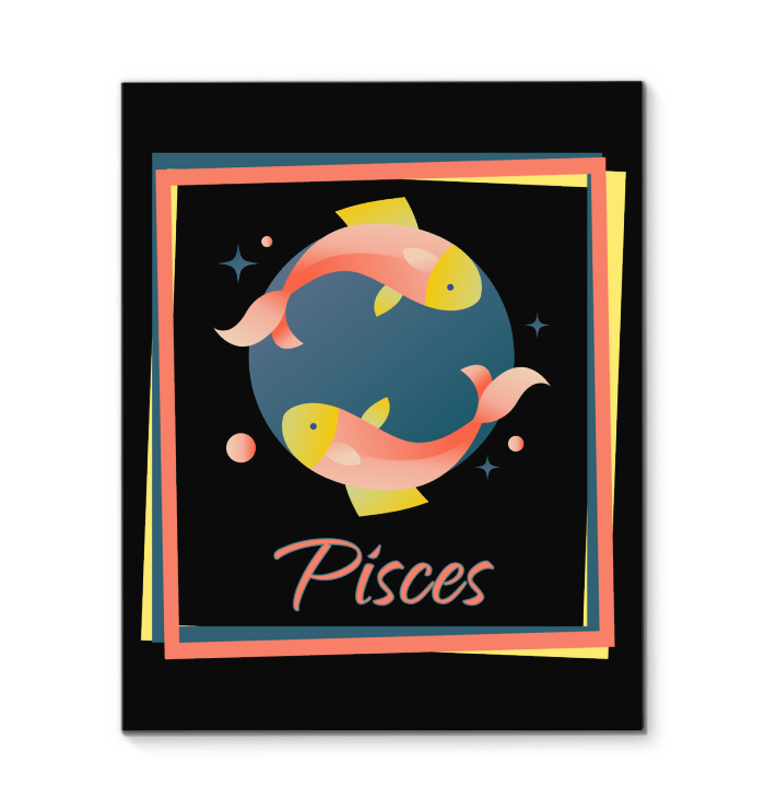 Pisces Wrapped Canvas | Zodiac series 3 - Beyond T-shirts