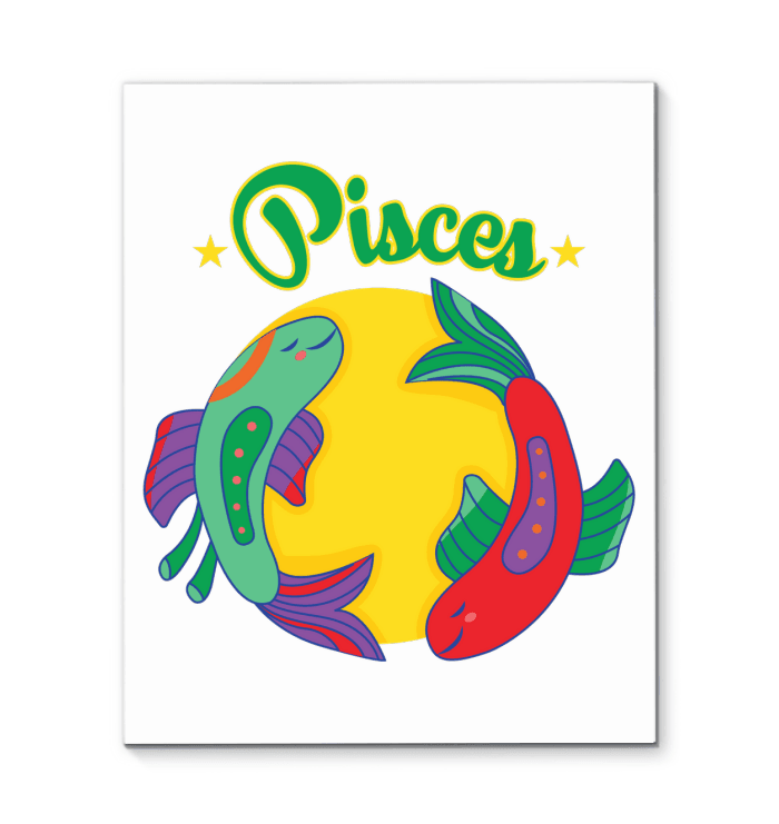 Pisces Wrapped Canvas | Zodiac series 5 - Beyond T-shirts