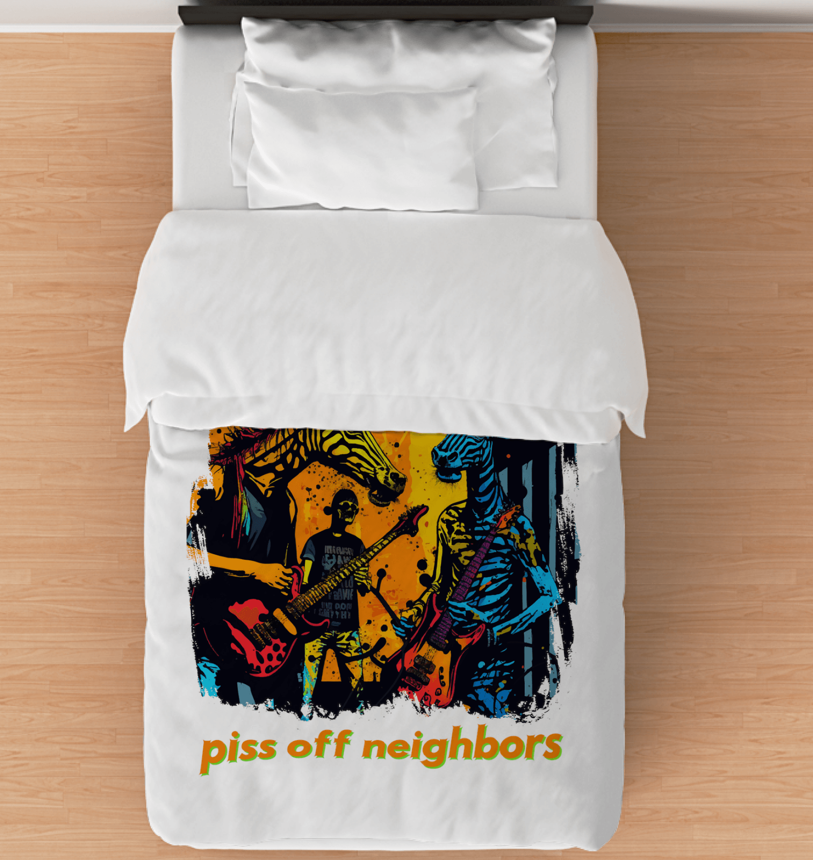 Piss Off Neighbors Comforter - Twin - Beyond T-shirts