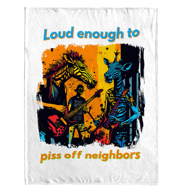 Piss Off Neighbors Sherpa Blanket - Beyond T-shirts