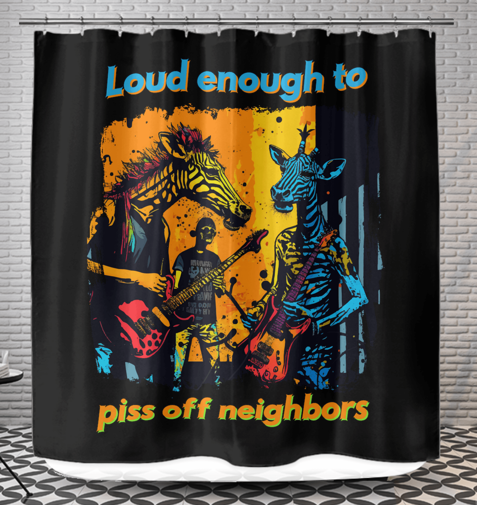 Piss Off Neighbors Shower Curtain - Beyond T-shirts