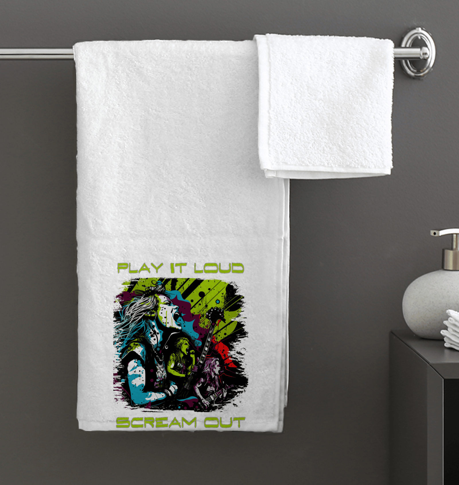 Play It Loud Bath Towel - Beyond T-shirts