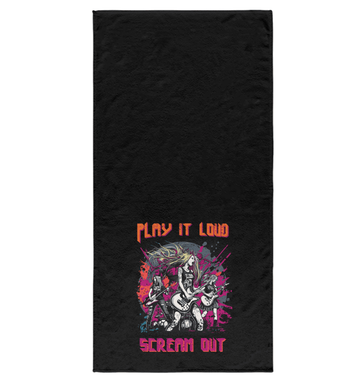 Play It Loud Bath Towel - Beyond T-shirts