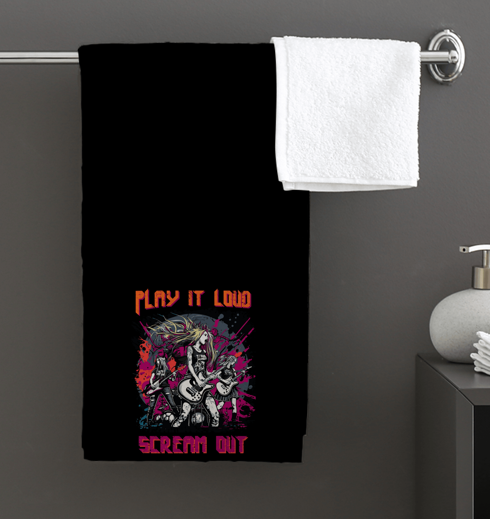 Play It Loud Bath Towel - Beyond T-shirts