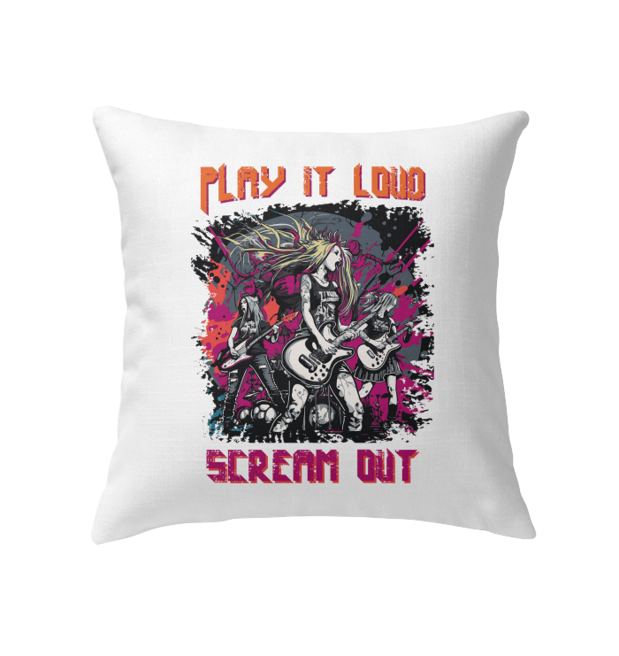 Play It Loud Indoor Pillow - Beyond T-shirts