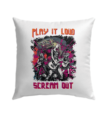 Play It Loud Outdoor Pillow - Beyond T-shirts