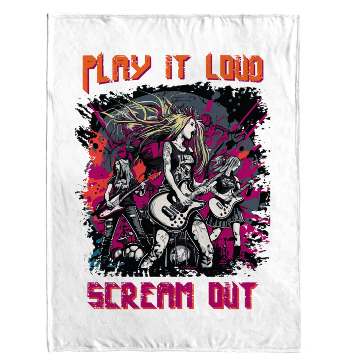 Play It Loud Sherpa Blanket - Beyond T-shirts