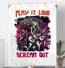 Play It Loud Sherpa Blanket - Beyond T-shirts