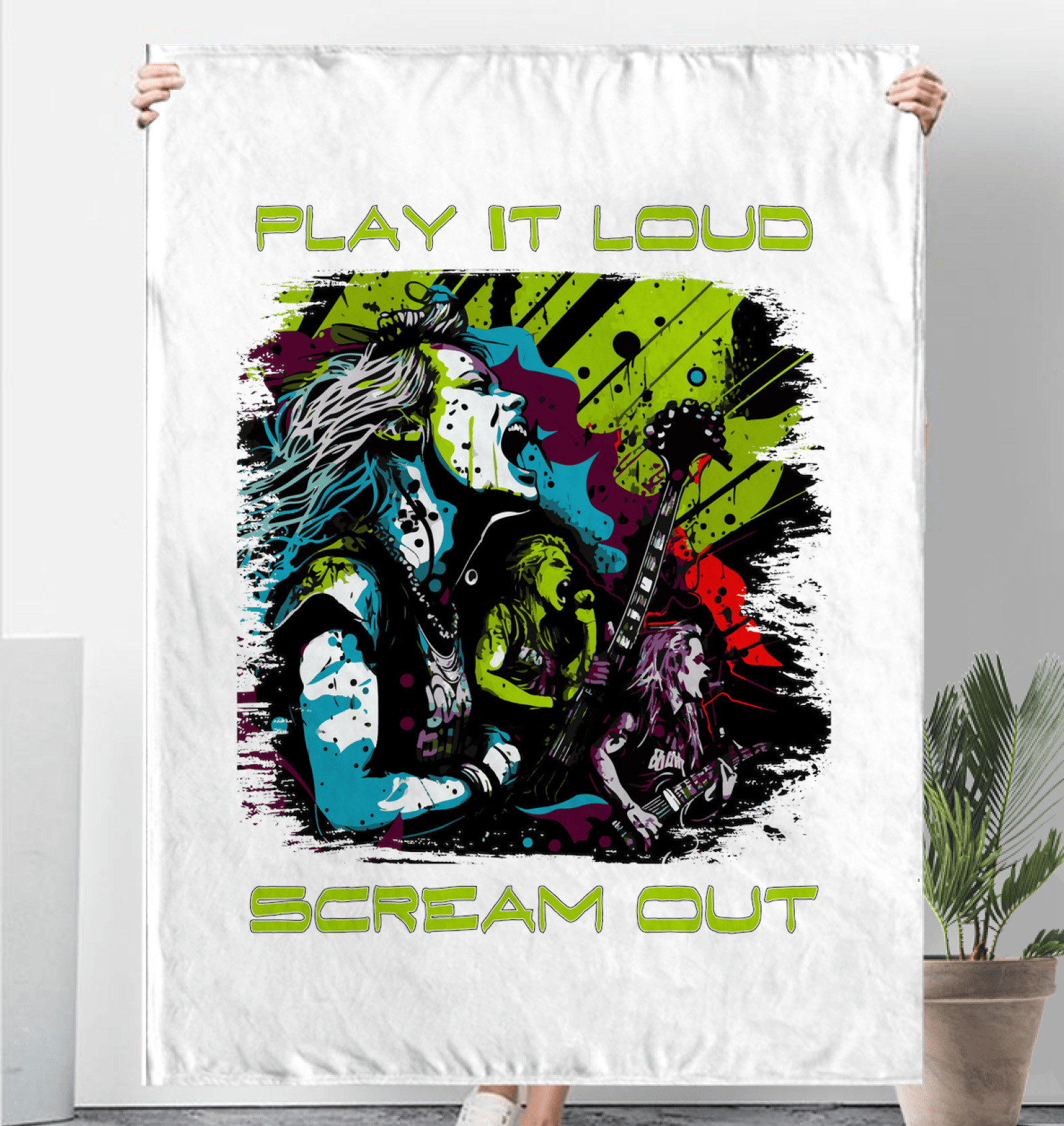 Play It Loud Sherpa Blanket - Beyond T-shirts