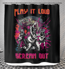 Play It Loud Shower Curtain - Beyond T-shirts