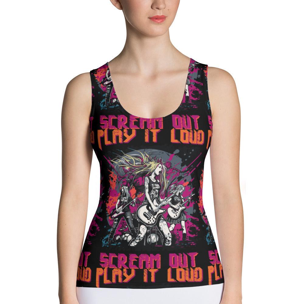 Play It Loud Sublimation Cut & Sew Tank Top - Beyond T-shirts