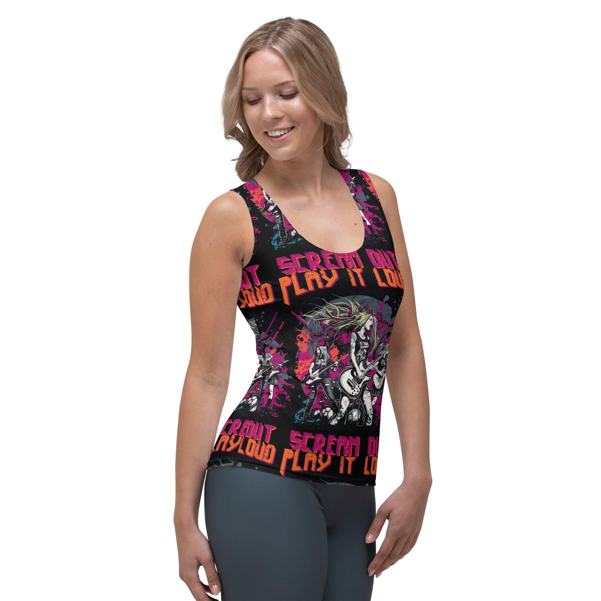 Play It Loud Sublimation Cut & Sew Tank Top - Beyond T-shirts