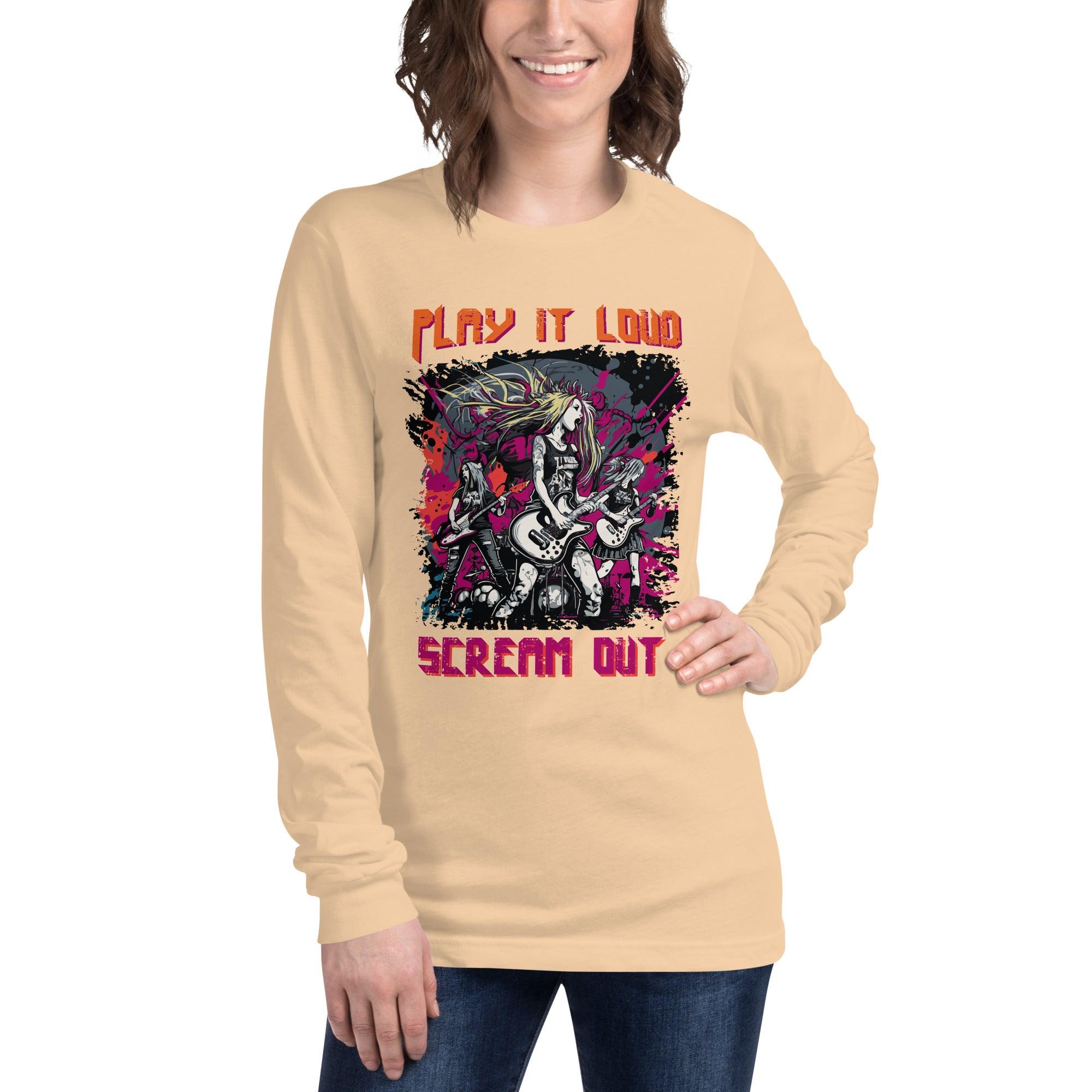 Play It Loud Unisex Long Sleeve Tee - Beyond T-shirts