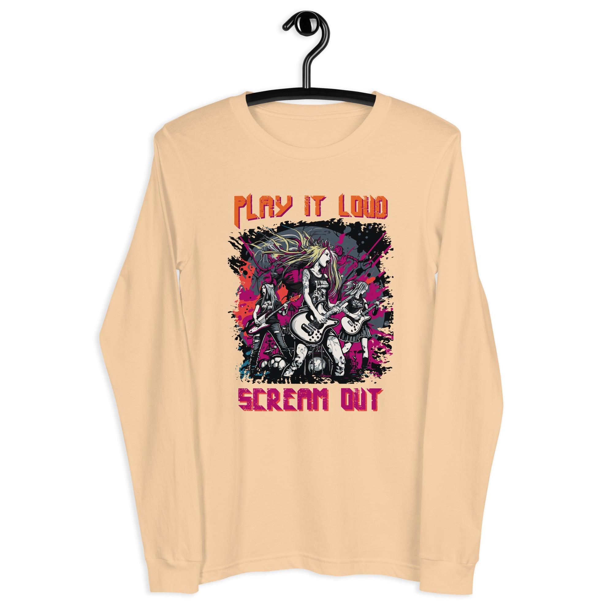 Play It Loud Unisex Long Sleeve Tee - Beyond T-shirts