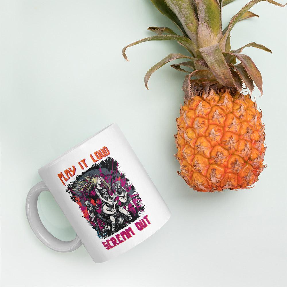 Play It Loud White glossy mug - Beyond T-shirts