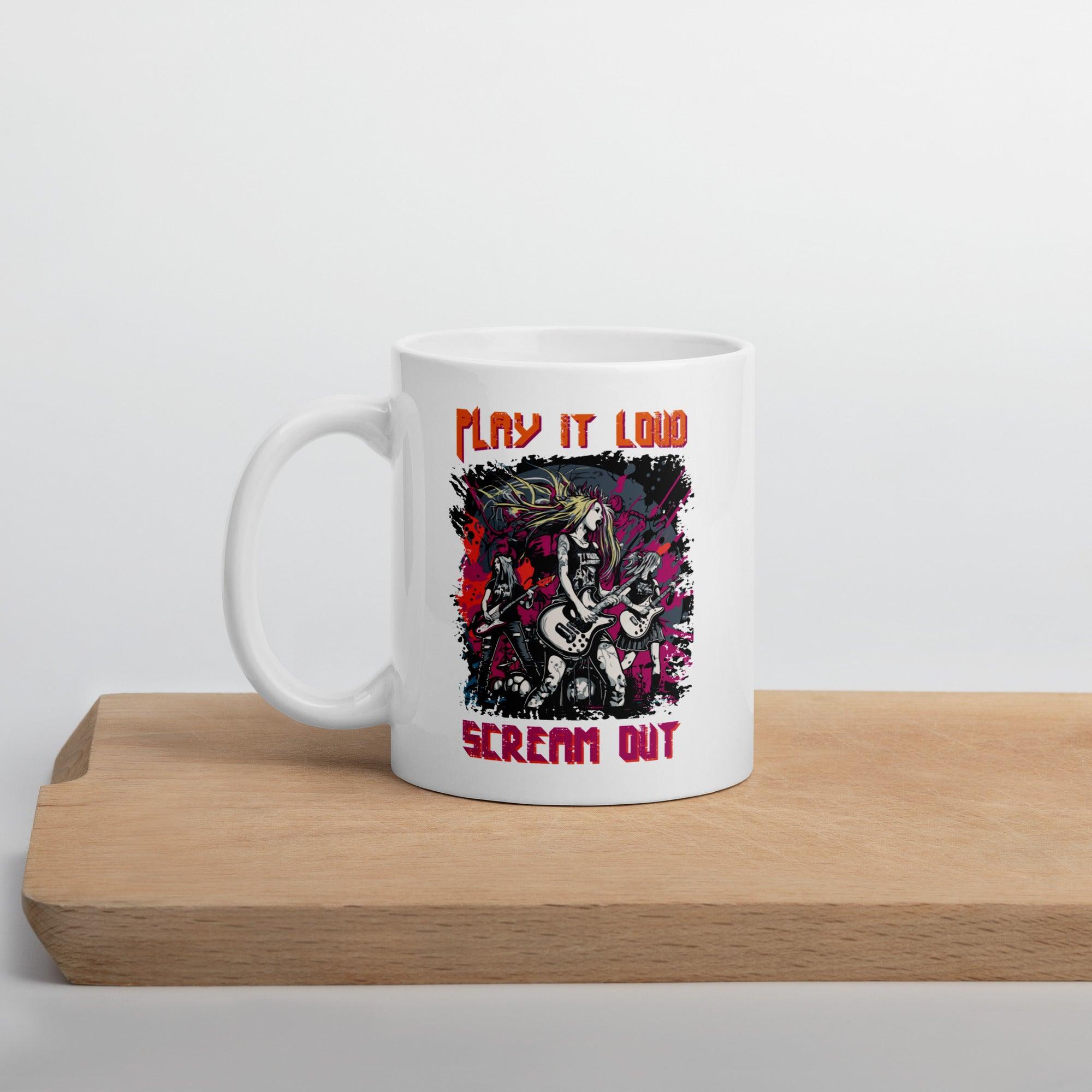 Play It Loud White glossy mug - Beyond T-shirts