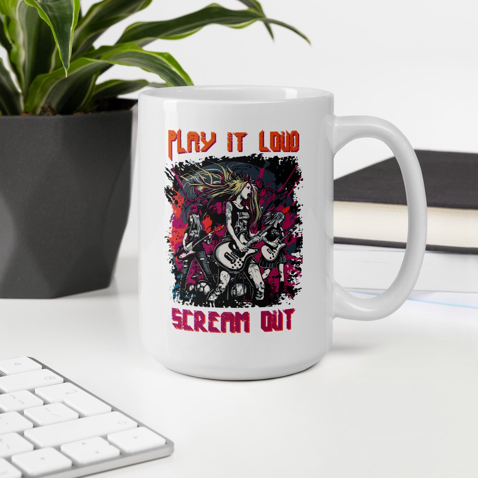 Play It Loud White glossy mug - Beyond T-shirts