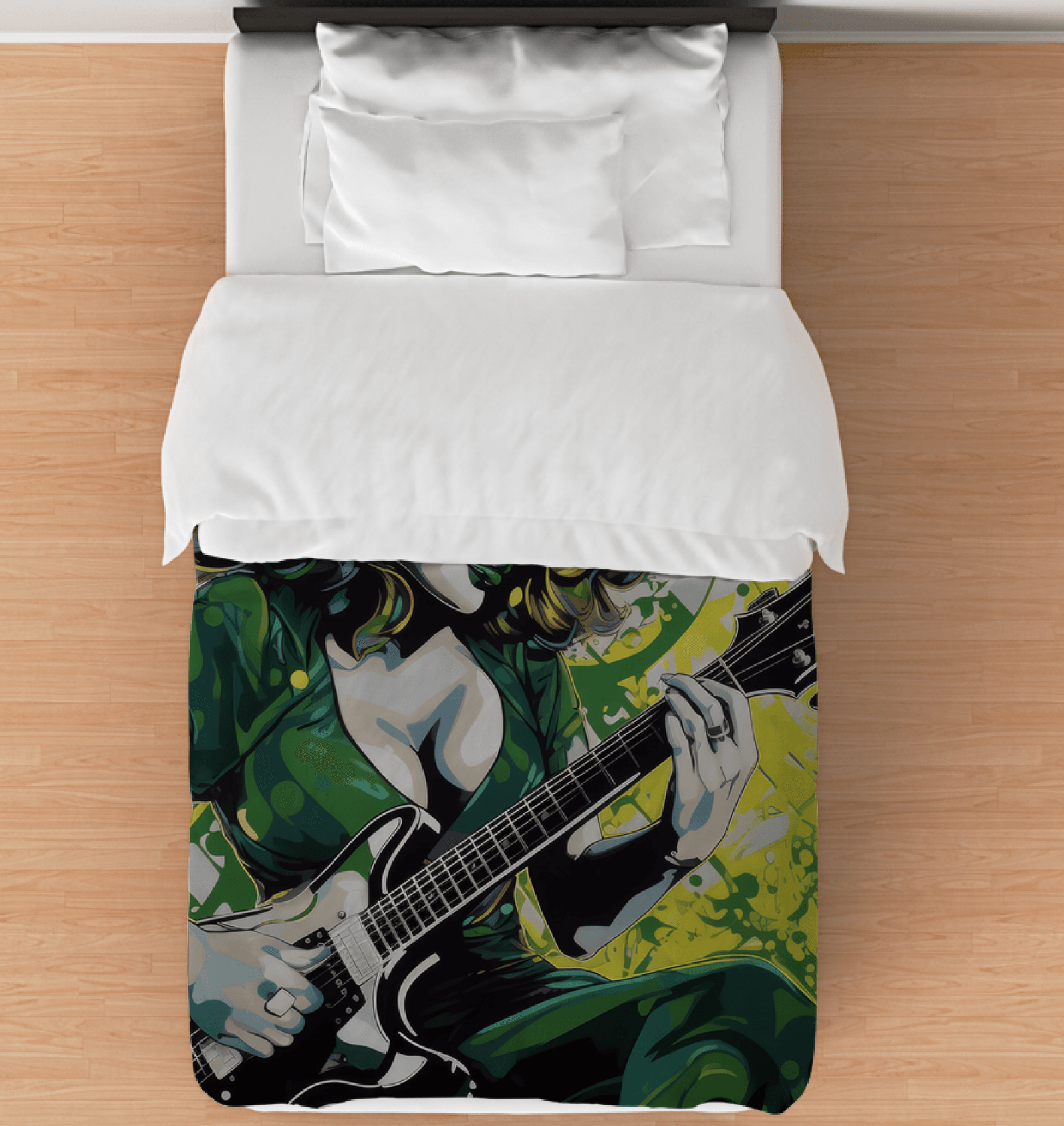 Playing Guitar is Truth Comforter Twin - 1 Towel