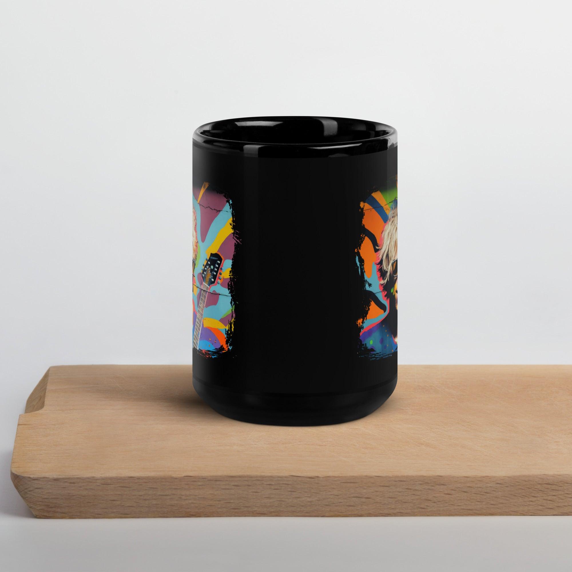 Playing With Dynamic Energy Black Glossy Mug - Beyond T-shirts