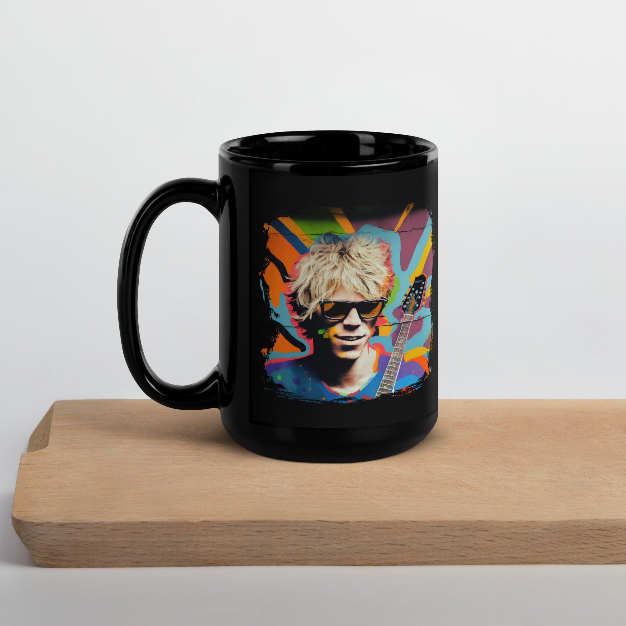 Playing With Dynamic Energy Black Glossy Mug - Beyond T-shirts