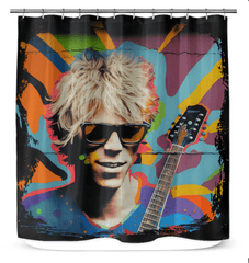 Playing With Dynamic Energy Shower Curtain - Beyond T-shirts