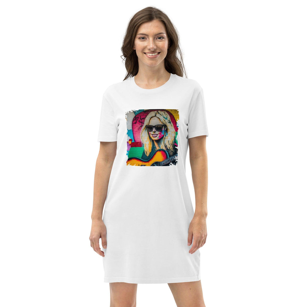 Playing With Musical Fire Organic Cotton T-shirt Dress - Beyond T-shirts