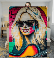 Playing With Musical Fire Sherpa Blanket - Beyond T-shirts