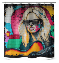 Playing With Musical Fire Shower Curtain - Beyond T-shirts