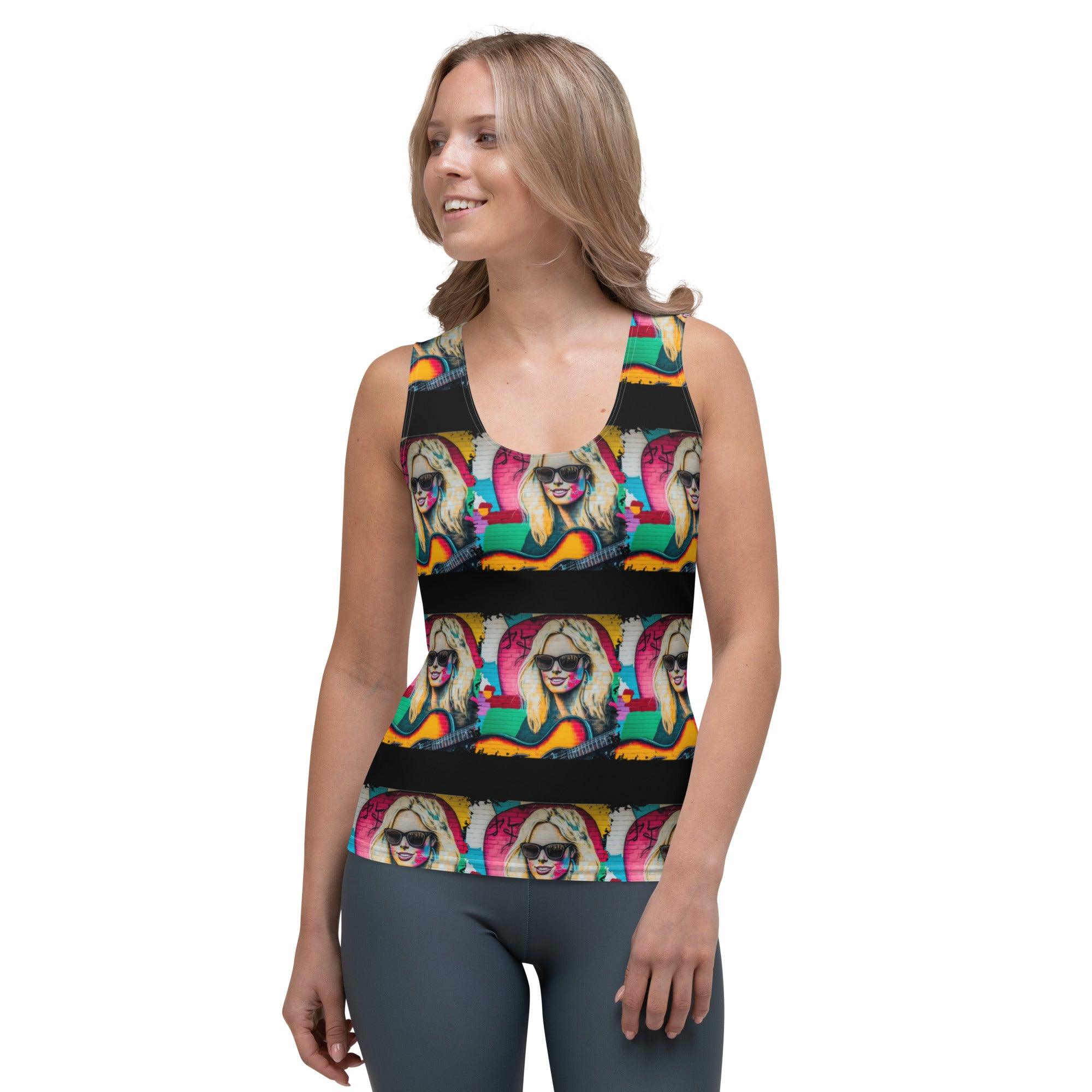 Playing With Musical Fire Sublimation Cut & Sew Tank Top - Beyond T-shirts