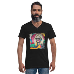 Playing With Musical Fire Unisex Short Sleeve V-Neck T-Shirt - Beyond T-shirts