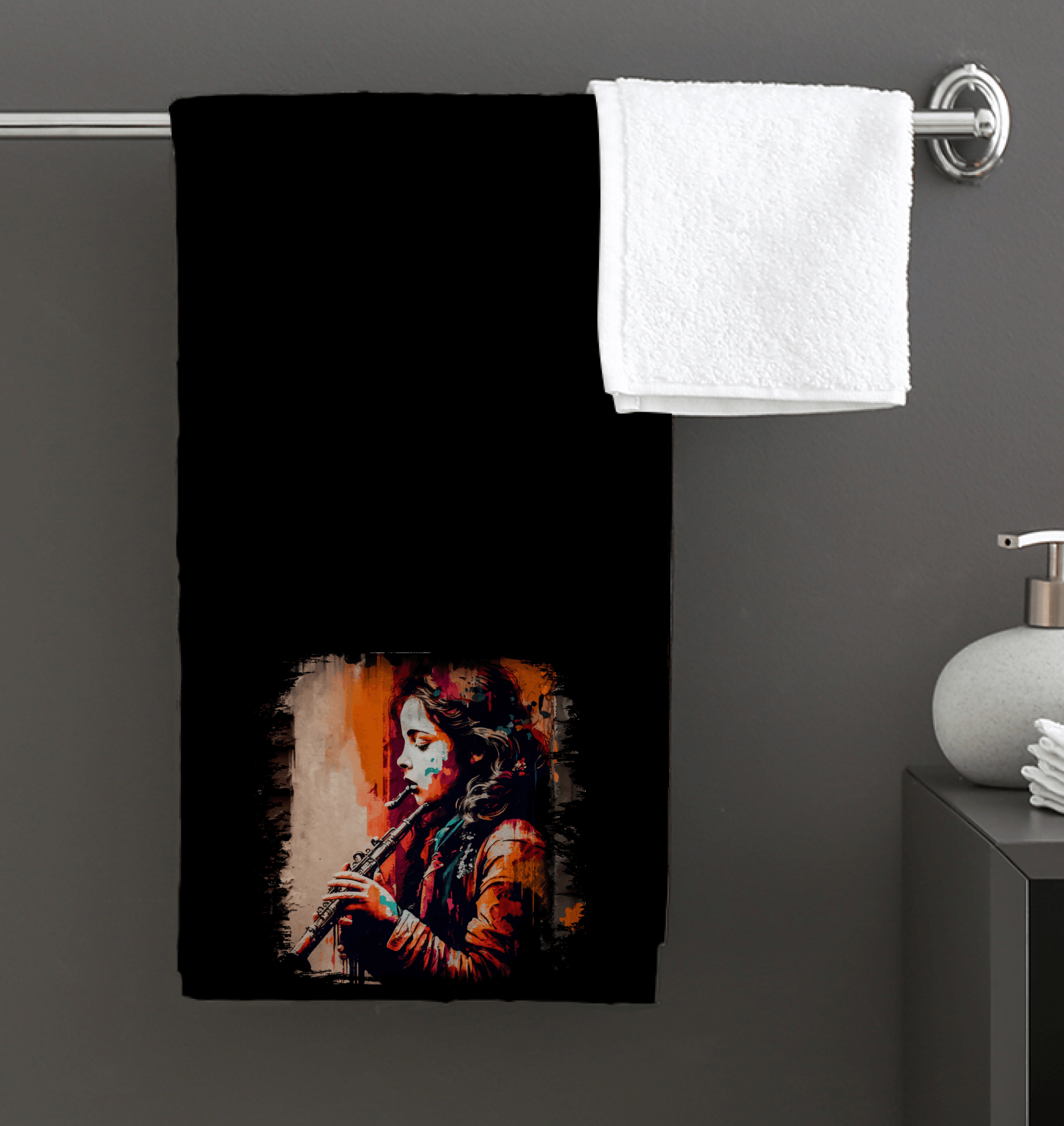 Playing With Soulful Breaths Bath Towel - Beyond T-shirts