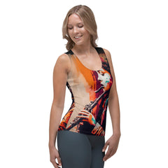 Playing With Soulful Breaths Sublimation Cut & Sew Tank Top - Beyond T-shirts