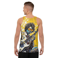 Unisex Tank Top with Musical Instruments Design