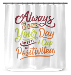 Positivitea Shower Curtain - Beyond T-shirts