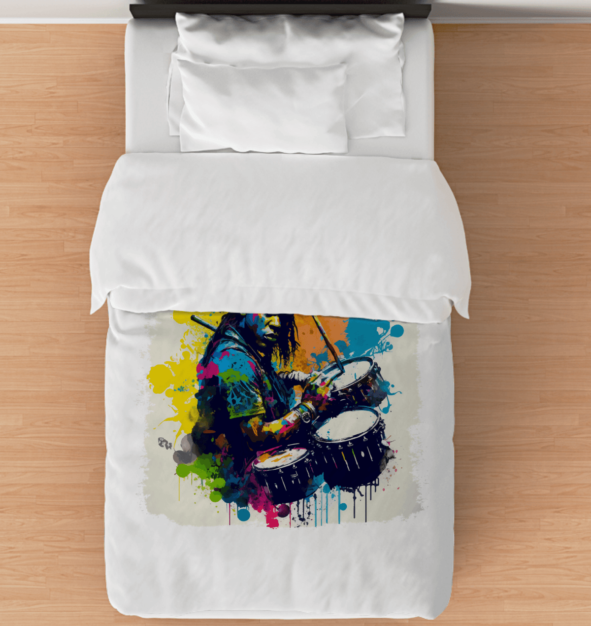 Pounding The Skins Hard Comforter - Twin - Beyond T-shirts