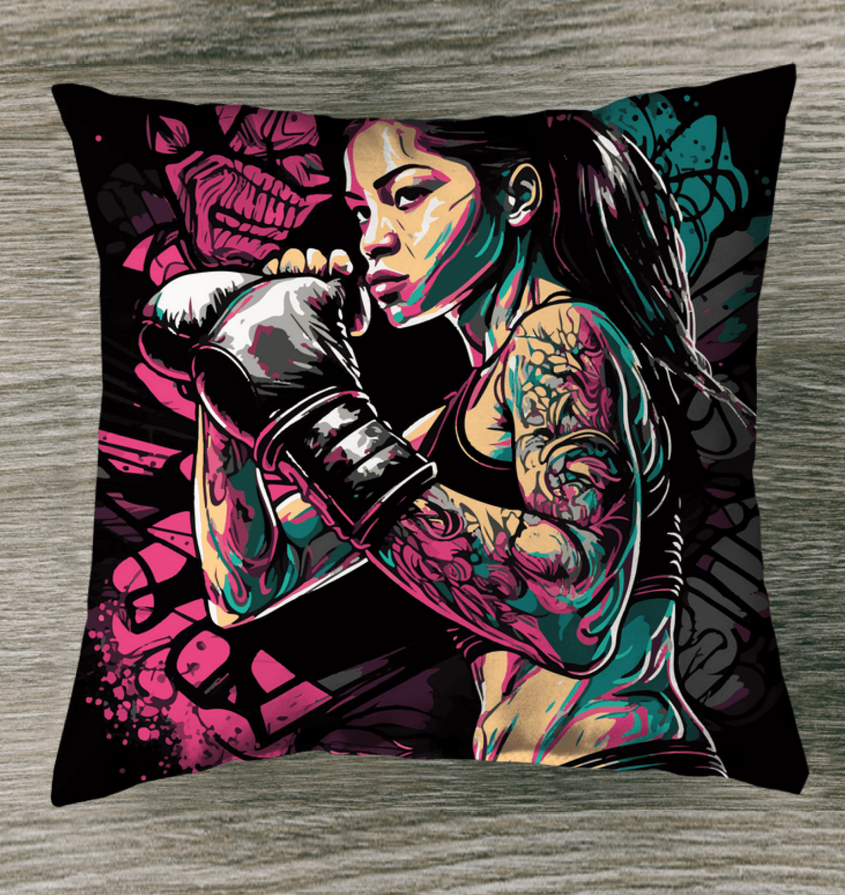 Punch Fear in the Face Indoor Pillow