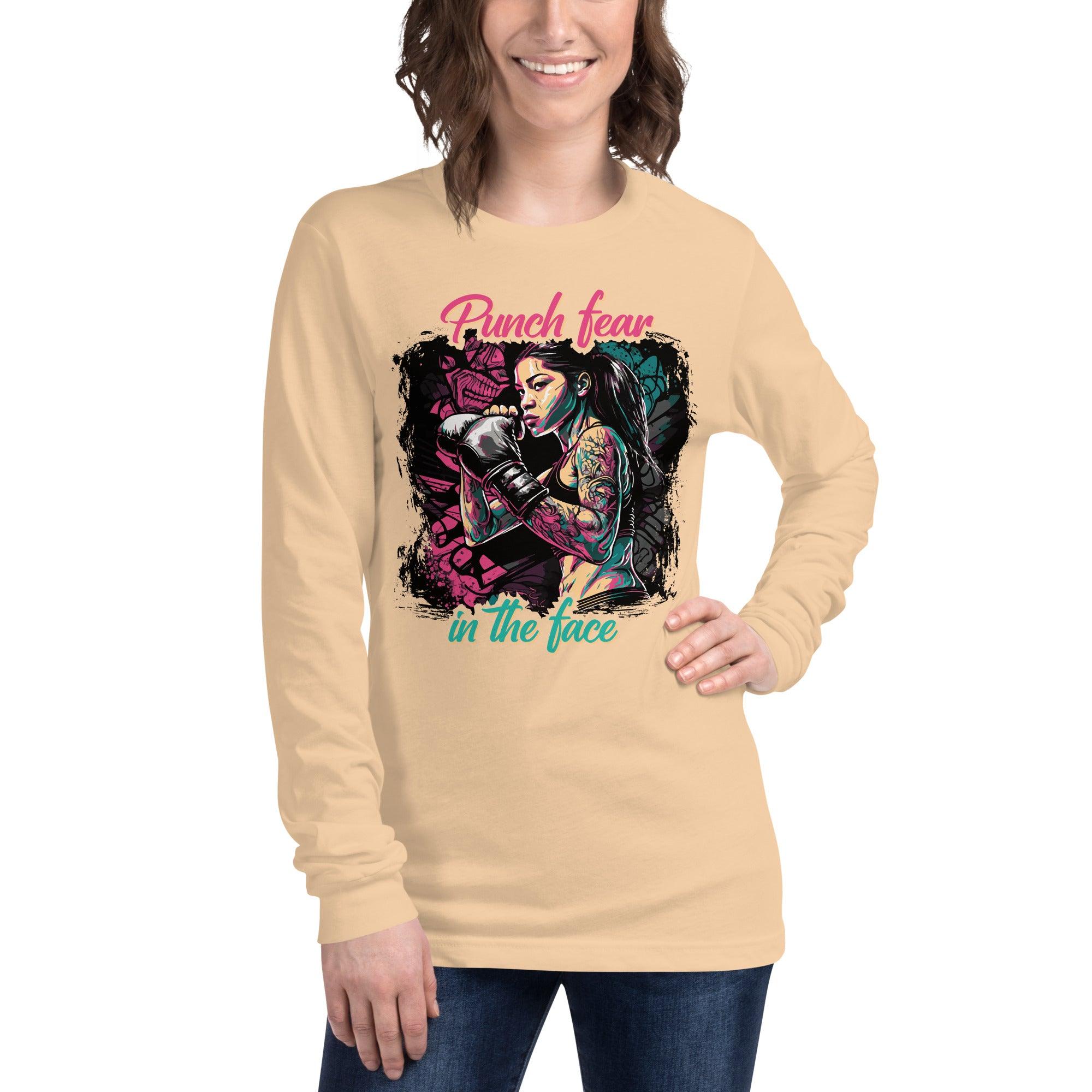 Punch Fear In The Face Unisex Long Sleeve Tee - Beyond T-shirts