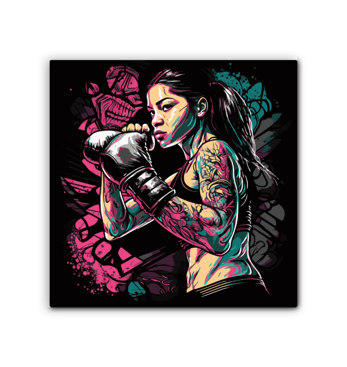 Punch Fear In The Face Wrapped Canvas - Beyond T-shirts