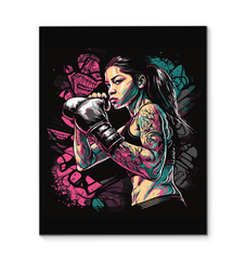 Punch Fear In The Face Wrapped Canvas - Beyond T-shirts