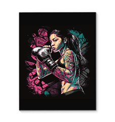 Punch Fear In The Face Wrapped Canvas - Beyond T-shirts