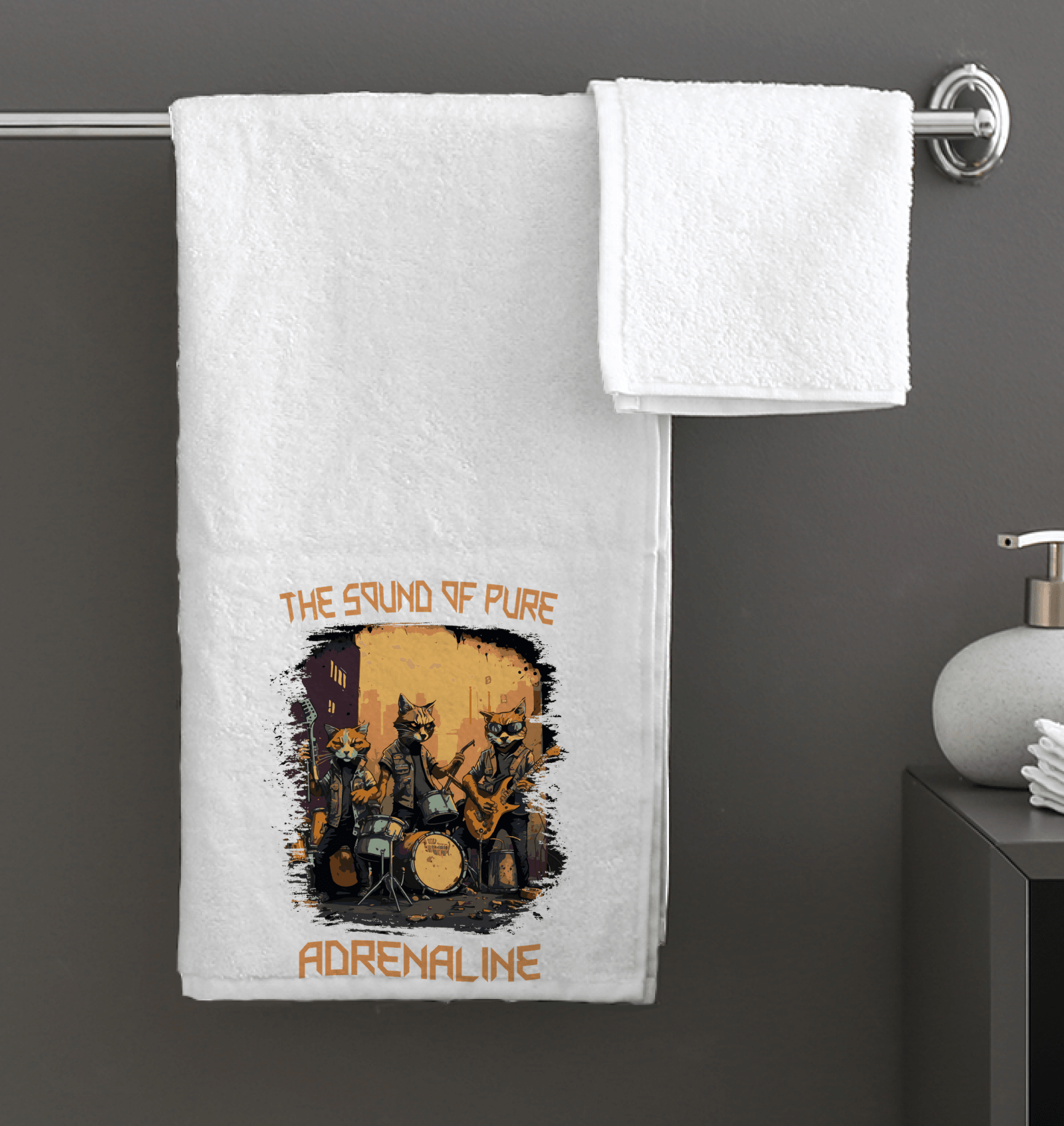 Pure Adrenaline Bath Towel - Beyond T-shirts