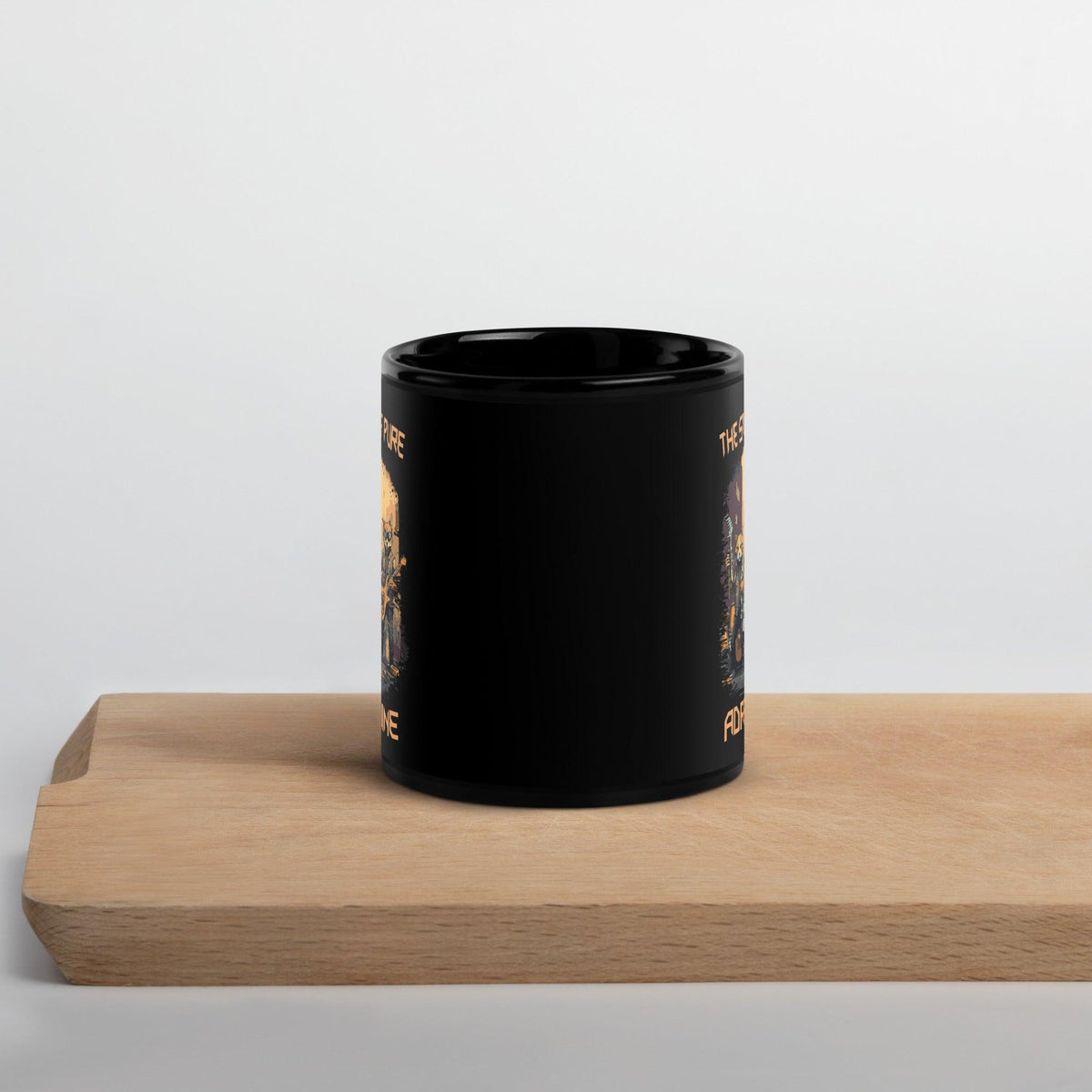 Pure Adrenaline Black Glossy Mug - Beyond T-shirts