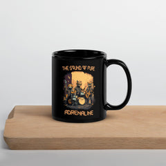 Pure Adrenaline Black Glossy Mug - Beyond T-shirts