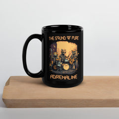 Pure Adrenaline Black Glossy Mug - Beyond T-shirts