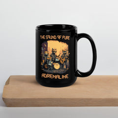 Pure Adrenaline Black Glossy Mug - Beyond T-shirts